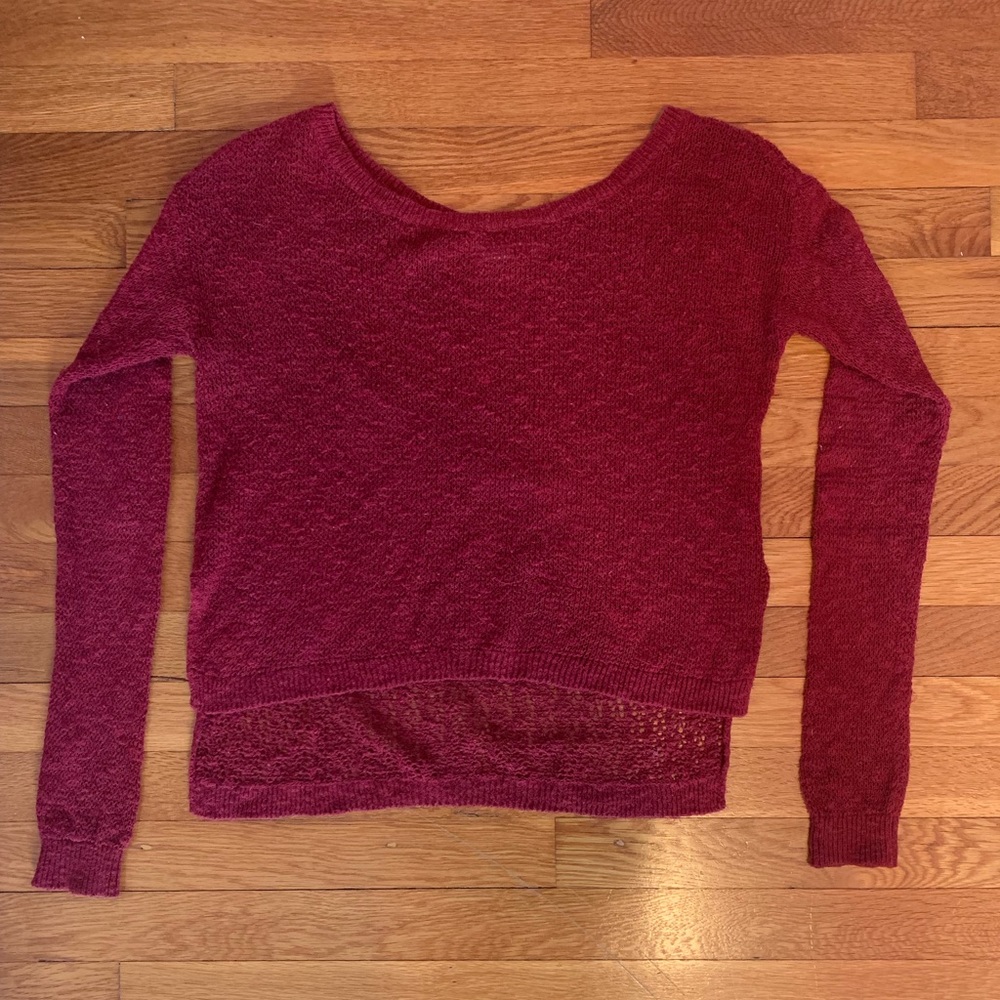 Dark red women’s sweater